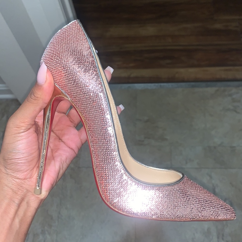Christian Louboutins - Rose Gold Sequin